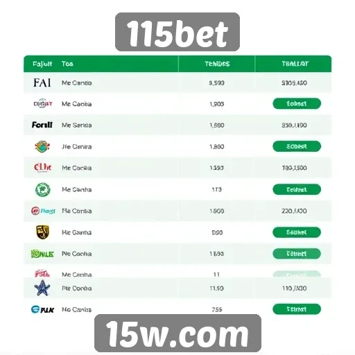 Tendências de uso do site 115bet